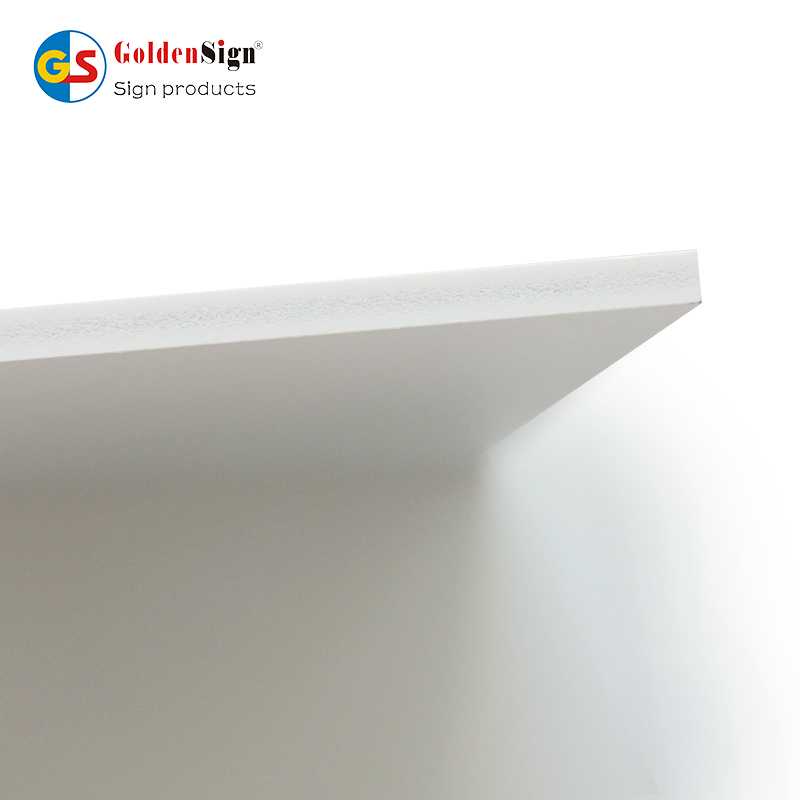 Venta de fábrica 1.22X2.44M Hojas de tablero de espuma de PVC de color blanco