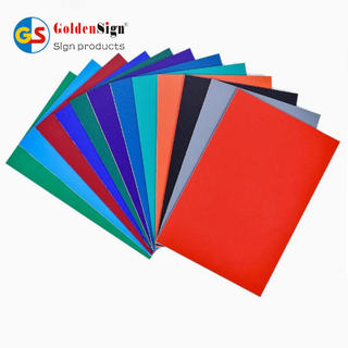 Hoja de doble color ABS Goldensign para grabado