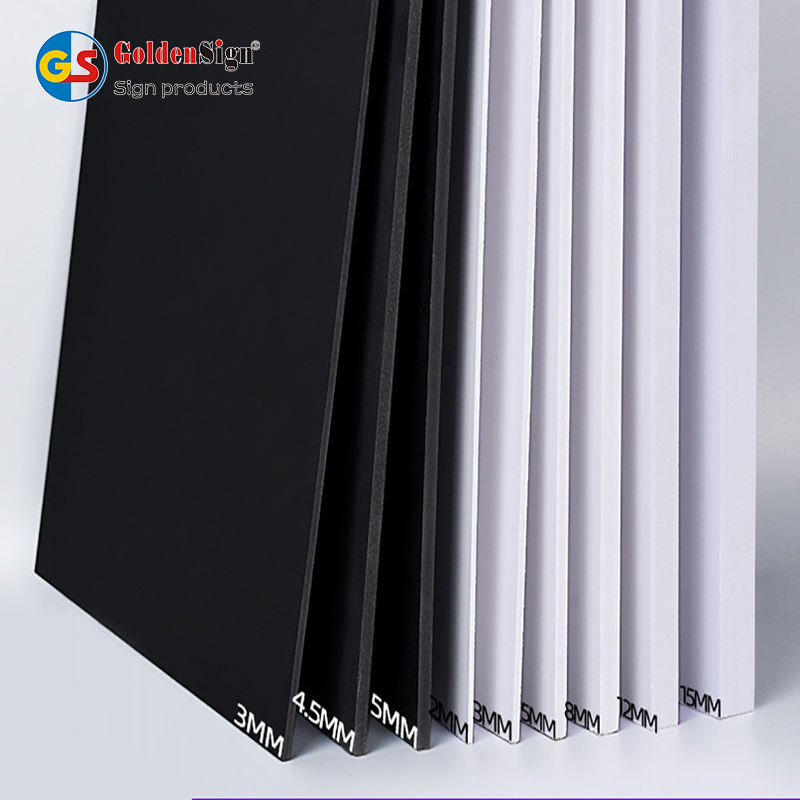Hoja de tablero de espuma de PVC de 1 mm resistente a los rayos UV para publicidad de hojas de plástico