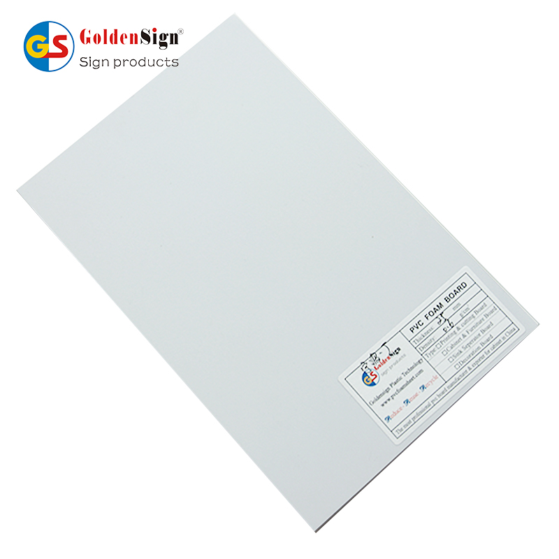 Hoja de espuma de PVC rígida de plástico Goldensign 1220x2440 mm