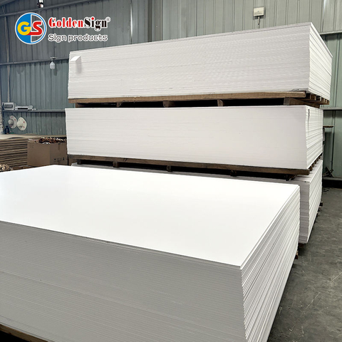 Fabricante de Goldensign Hard Glossy 1.22*2.44 Color PVC Celuka Board PVC Foam Sheet