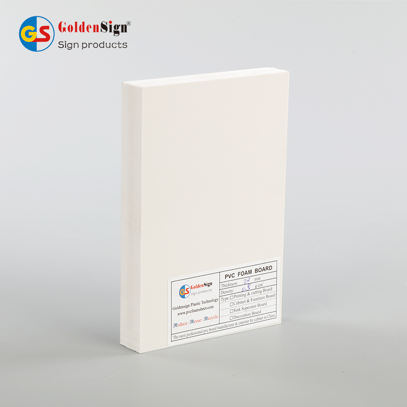 Tablero de espuma de PVC de coextrusión Goldensign 4*8 (3 capas)