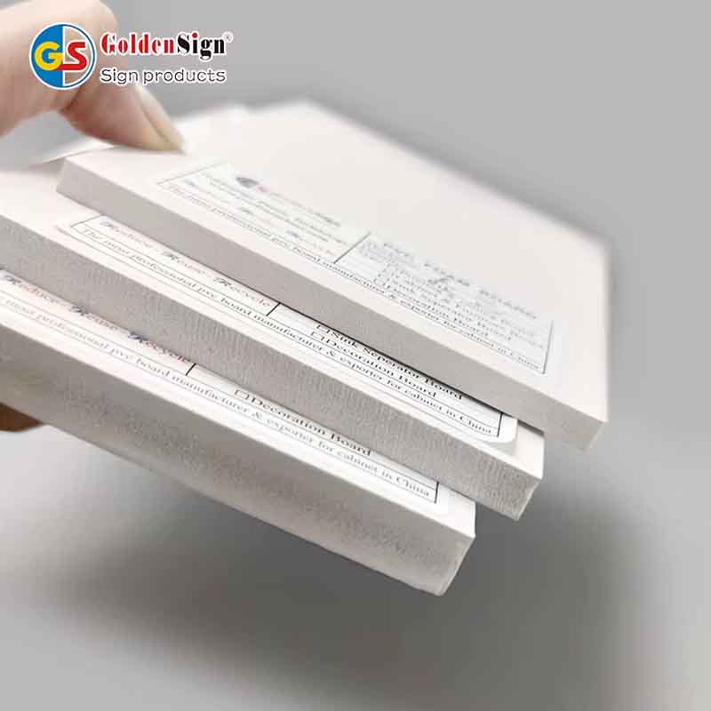 Fábrica de espuma de PVC blanca Fábrica de alta densidad para gabinete de cocina