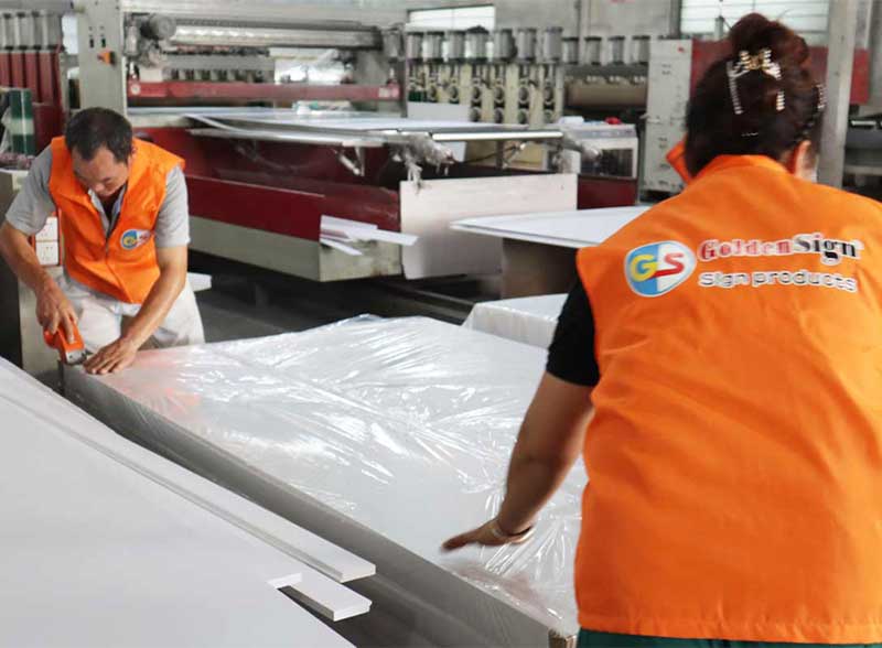 Fábrica real, calidad real - Prueba de calidad de goldensign in Action