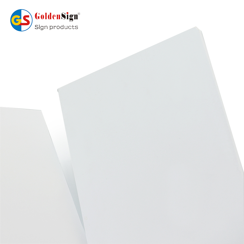 Panel coextruido de PVC Goldensign de 1-25 mm, hoja de PVC de extrusión Forex, tablero de espuma de PVC de color grande