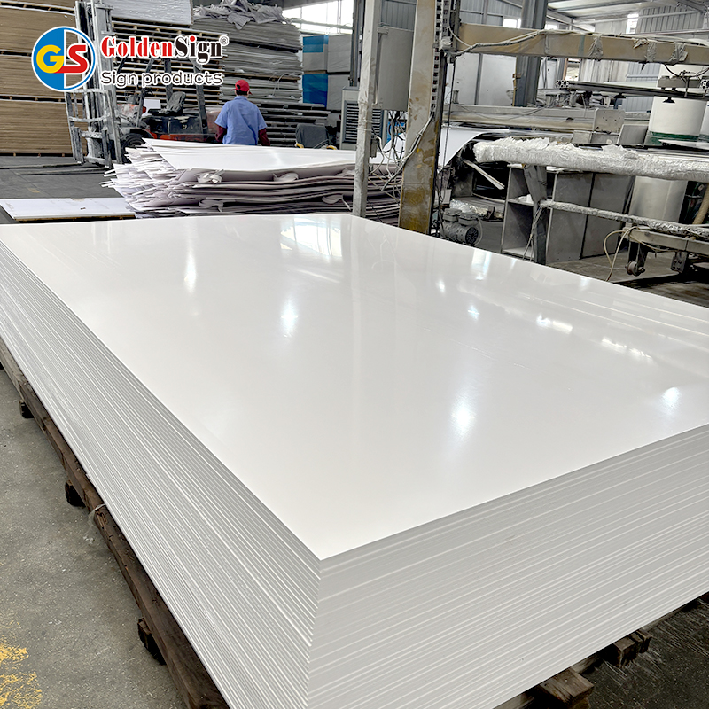 Tablero de espuma de PVC blanco Goldensign para extrusión Forex de panel coextruido de PVC con impresión UV