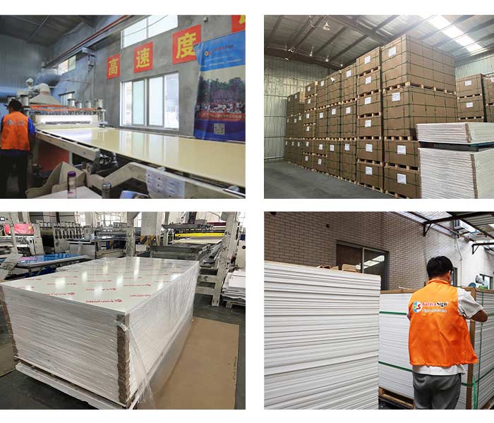 Goldensign que muestra hojas de espuma de PVC en International Expo